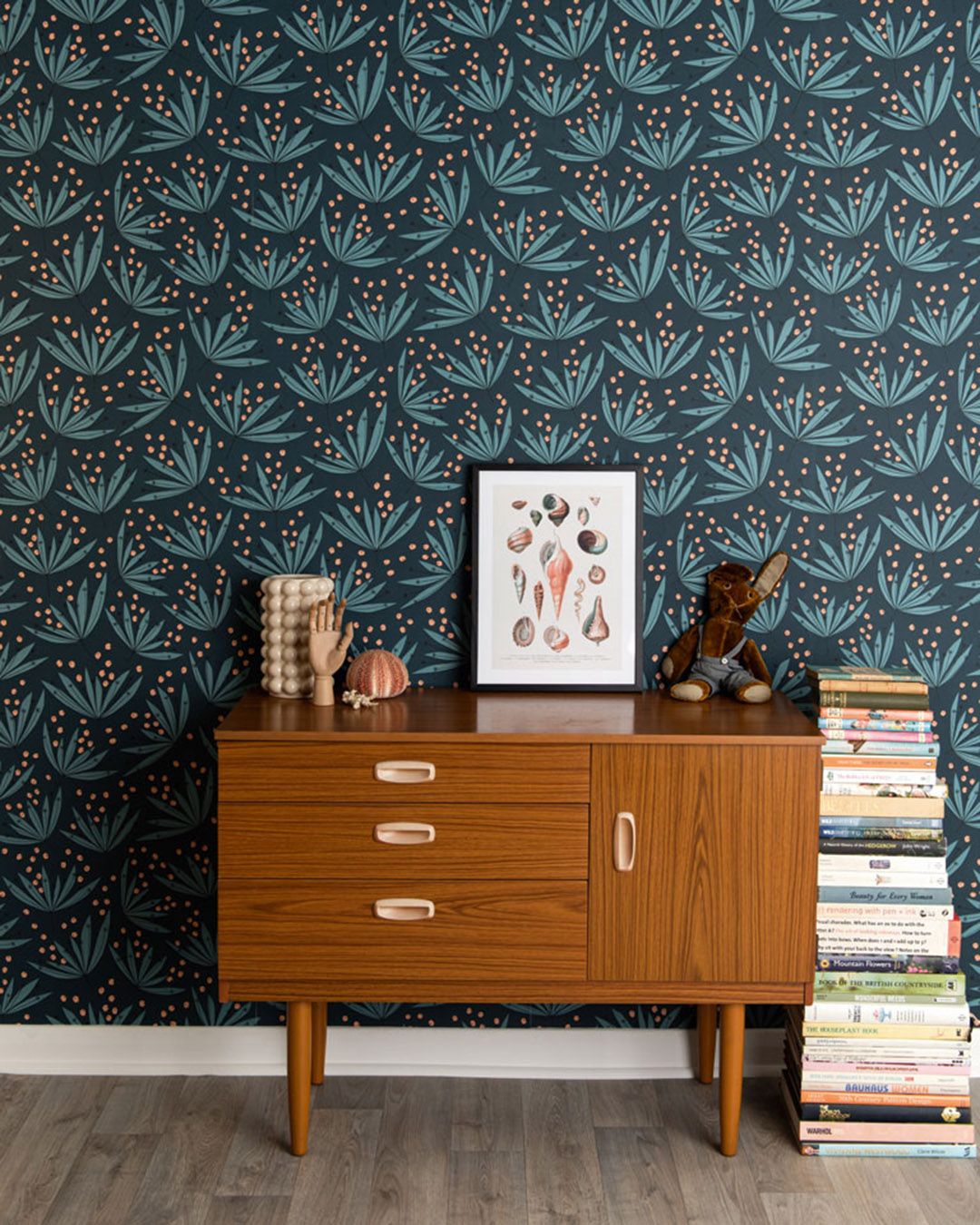 alice i underlandet mönster tapet