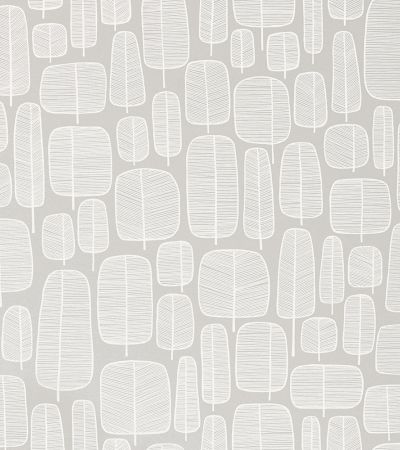 Grå tapet med Retro, Skog mönster
