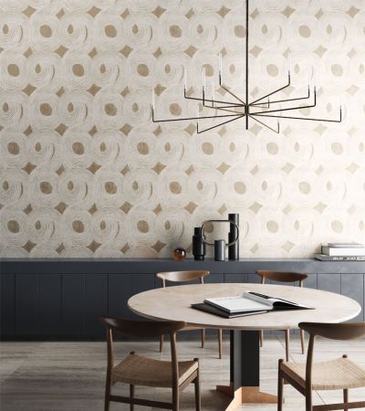 Brun tapet med Geometriskt mönster