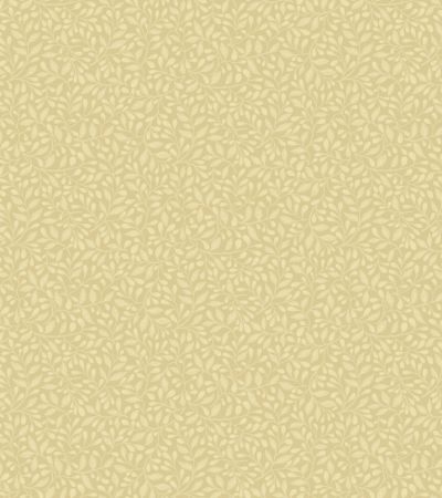 Gul tapet med Blad mönster