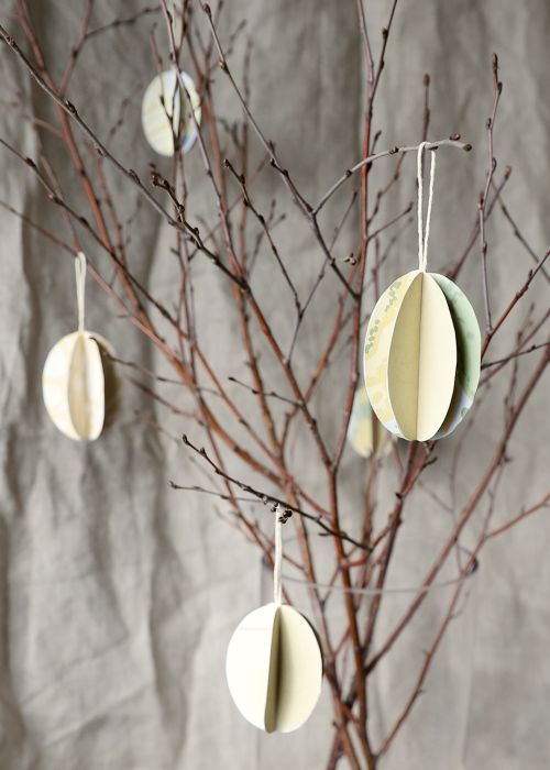 dukning med diy servettring av gul tapet