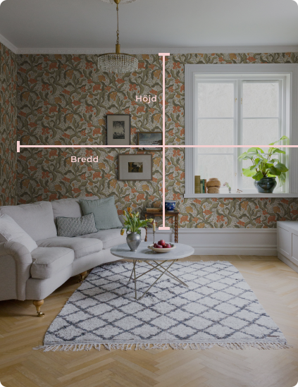 tapetkalkylator räkna ut antal rullar tapet