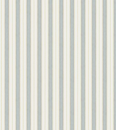 Blå, Vit, Guld tapet med , Randigt mönster