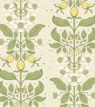 Multifärgat tapet med Blommigt mönster
